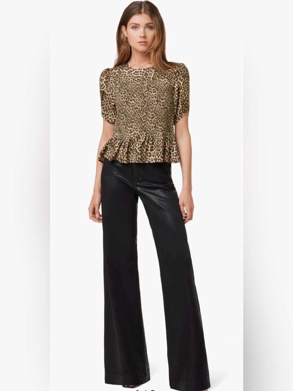 Joe's Jeans Mia 30 Black Wide-Leg Jeans
